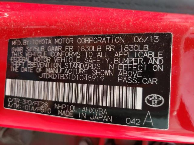 Photo 10 from auction – 2013 TOYOTA PRIUS C with VIN JTDKDTB31D1048919