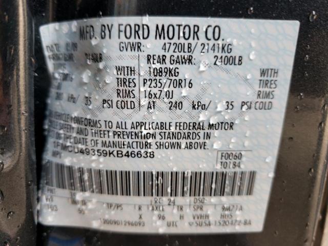 Photo 10 from auction – 2009 FORD ESCAPE HYB with VIN 1FMCU49359KB46638