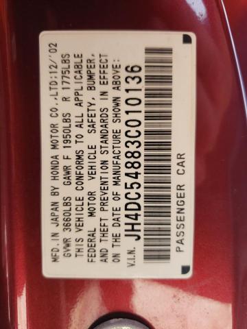 Photo 10 from auction – 2003 ACURA RSX with VIN JH4DC54883C010136