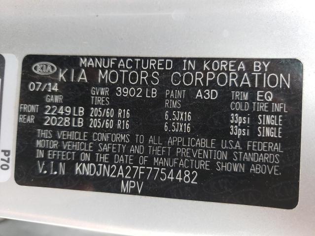 Photo 10 from auction – 2015 KIA SOUL with VIN KNDJN2A27F7754482