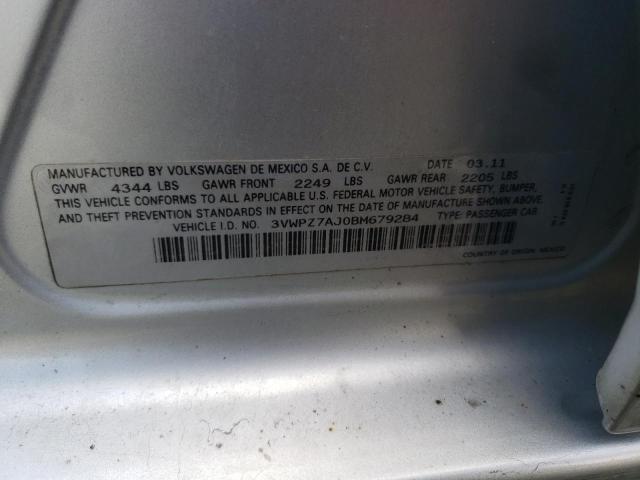 Photo 10 from auction – 2011 VOLKSWAGEN JETTA S with VIN 3VWPZ7AJ0BM679284