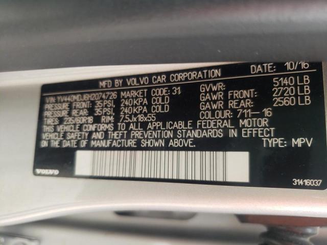 Photo 10 from auction – 2017 VOLVO XC60 with VIN YV440MDJ6H2074726