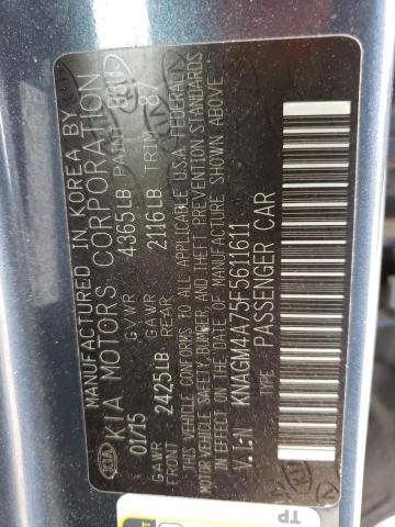 Photo 10 from auction – 2015 KIA OPTIMA LX with VIN KNAGM4A75F5611611