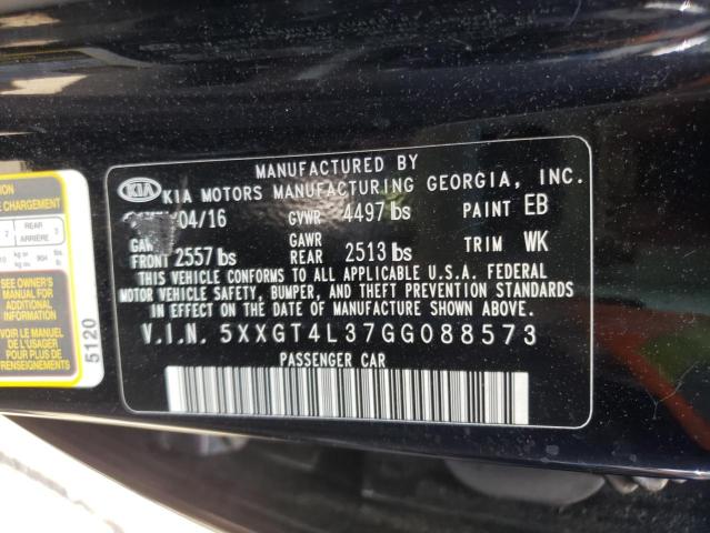 Photo 10 from auction – 2016 KIA OPTIMA LX with VIN 5XXGT4L37GG088573