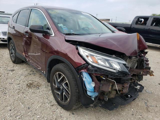 HONDA CR-V SE 2016 with VIN 5J6RM4H44GL016411 - Photo from auction