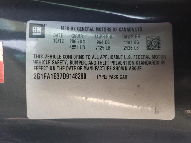 Photo 10 from auction – 2013 CHEVROLET CAMARO LS with VIN 2G1FA1E37D9148280