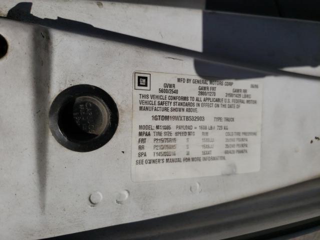 Photo 10 from auction – 1996 GMC SAFARI with VIN 1GTDM19WXTB532903
