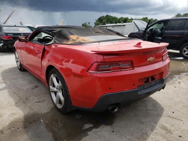 Photo 3 from auction – 2015 CHEVROLET CAMARO LT with VIN 2G1FD3D30F9290820
