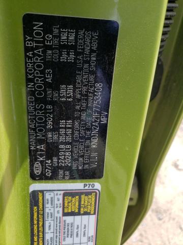 Photo 10 from auction – 2015 KIA SOUL with VIN KNDJN2A21F7753408