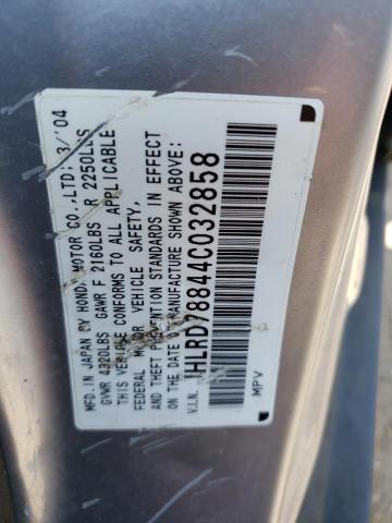 Photo 10 from auction – 2004 HONDA CR-V with VIN JHLRD78844C032858