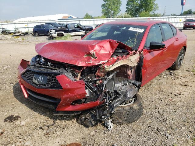Photo 2 from auction – 2021 ACURA TLX TECH A with VIN 19UUB5F51MA011554