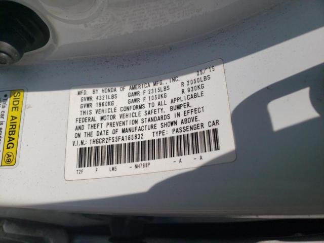 Photo 10 from auction – 2015 HONDA ACCORD SPO with VIN 1HGCR2F55FA185832