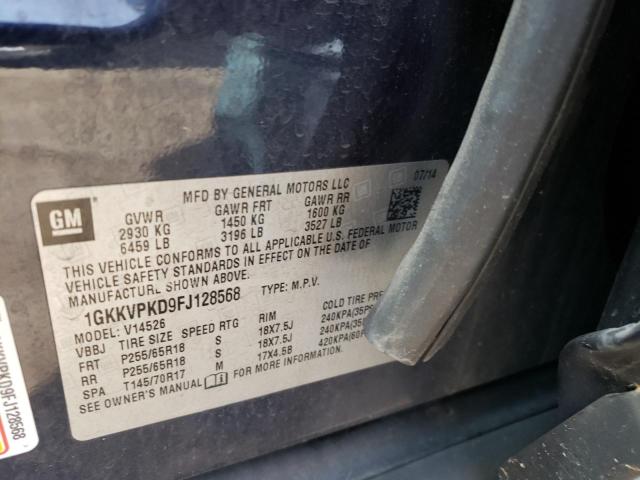 Photo 10 from auction – 2015 GMC ACADIA SLE with VIN 1GKKVPKD9FJ128568