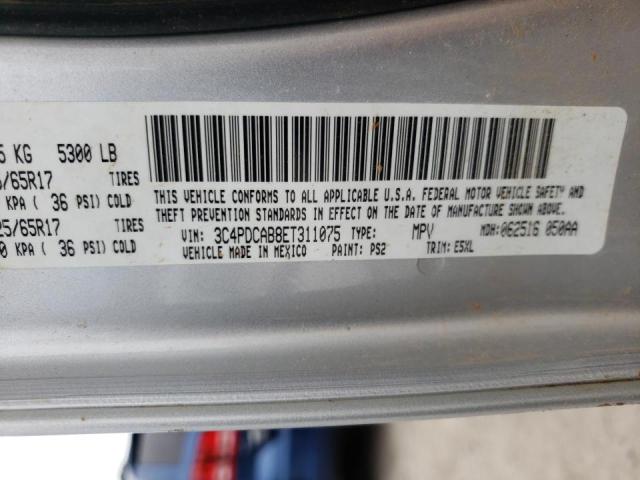 Photo 10 from auction – 2014 DODGE JOURNEY SE with VIN 3C4PDCAB8ET311075