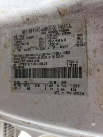 Photo 10 from auction – 2001 FORD F150 with VIN 1FTRX18L31NB15624