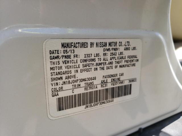 Photo 10 from auction – 2013 INFINITI EX37 BASE with VIN JN1BJ0HP3DM430646