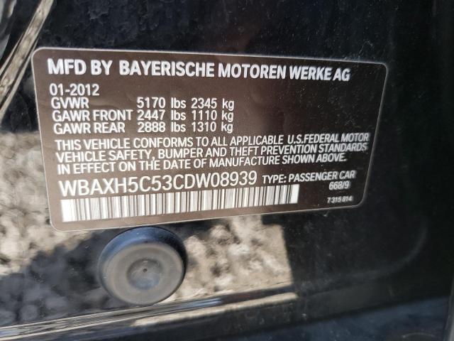 Photo 10 from auction – 2012 BMW 528 XI with VIN WBAXH5C53CDW08939