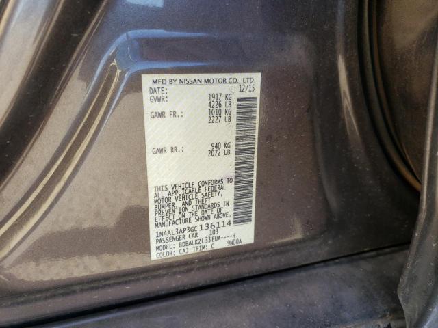Photo 10 from auction – 2016 NISSAN ALTIMA 2.5 with VIN 1N4AL3AP3GC136114