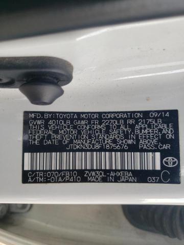 Photo 10 from auction – 2015 TOYOTA PRIUS with VIN JTDKN3DU8F1875676