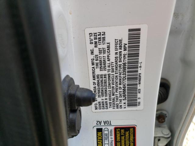 Photo 10 from auction – 2013 HONDA CR-V EXL with VIN 5J6RM4H77DL039896