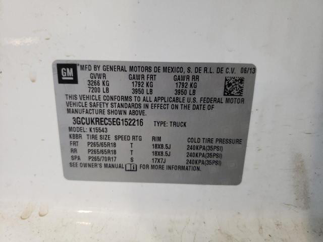Photo 10 from auction – 2014 CHEVROLET SILVERADO with VIN 3GCUKREC5EG152216