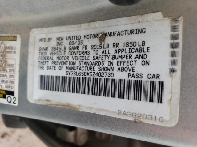 Photo 10 from auction – 2006 PONTIAC VIBE with VIN 5Y2SL658X6Z402730