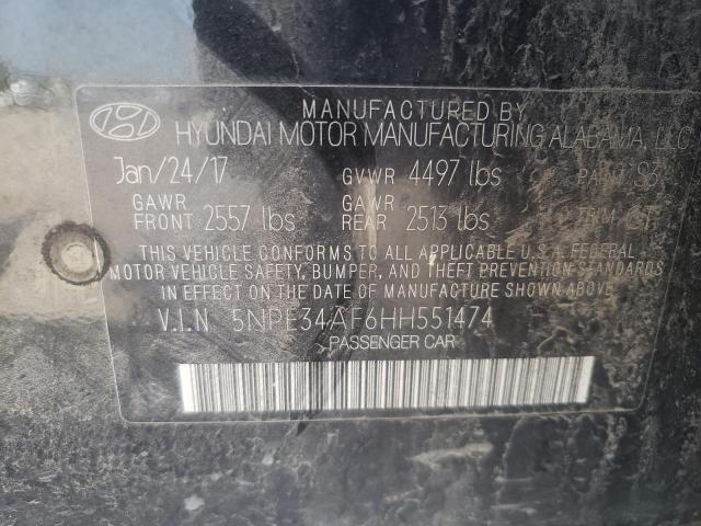 Photo 10 from auction – 2017 HYUNDAI SONATA SPO with VIN 5NPE34AF6HH551474