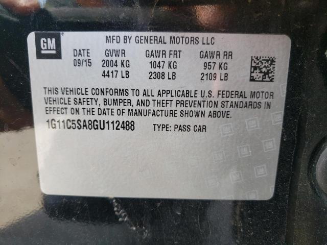 Photo 10 from auction – 2016 CHEVROLET MALIBU LIM with VIN 1G11C5SA8GU112488