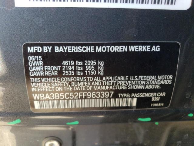 Photo 10 from auction – 2015 BMW 328 XI SUL with VIN WBA3B5C52FF963397