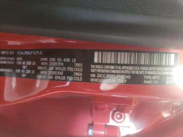 Photo 10 from auction – 2018 JEEP RENEGADE L with VIN ZACCJBBB5JPH95143