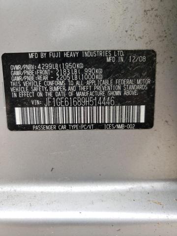 Photo 10 from auction – 2009 SUBARU IMPREZA 2. with VIN JF1GE61689H514446