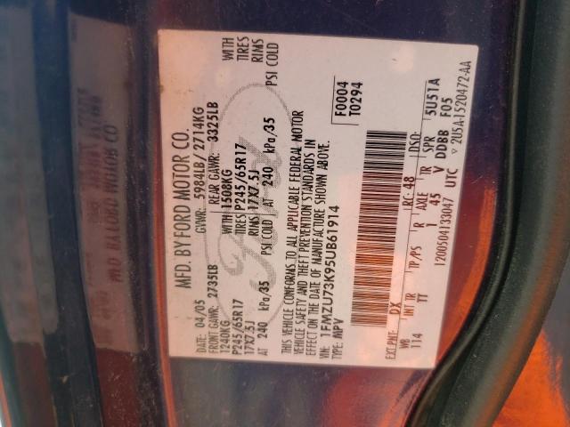 Zdjęcie 10 z aukcji – 2005 FORD EXPLORER X z VIN 1FMZU73K95UB61914