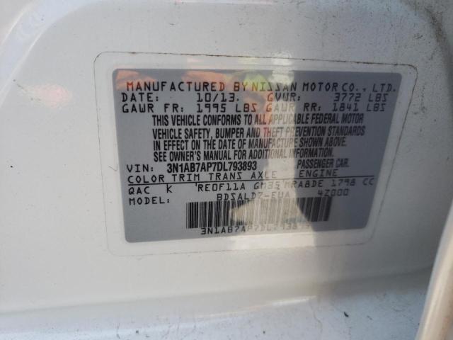 Photo 10 from auction – 2013 NISSAN SENTRA S with VIN 3N1AB7AP7DL793893