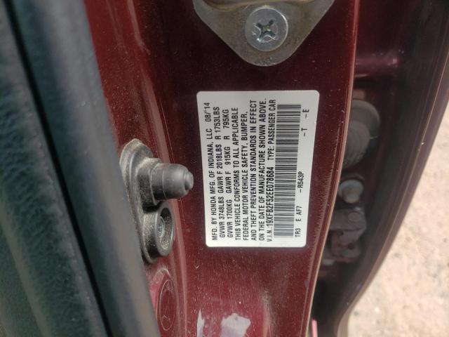 Zdjęcie 10 z aukcji – 2014 HONDA CIVIC LX z VIN 19XFB2F52EE078684