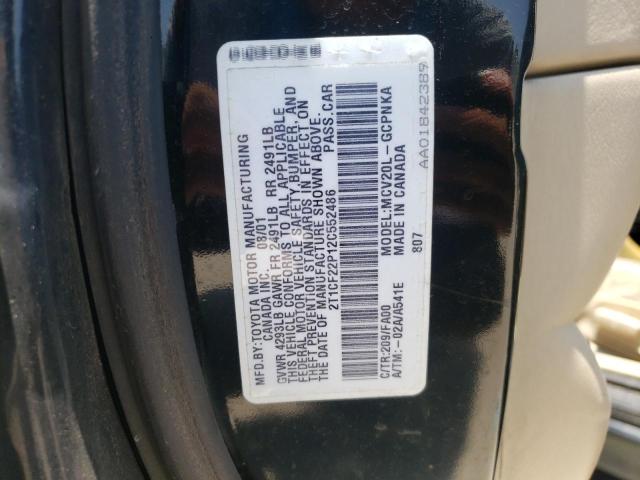 Photo 10 from auction – 2002 TOYOTA CAMRY SOLA with VIN 2T1CF22P12C552486