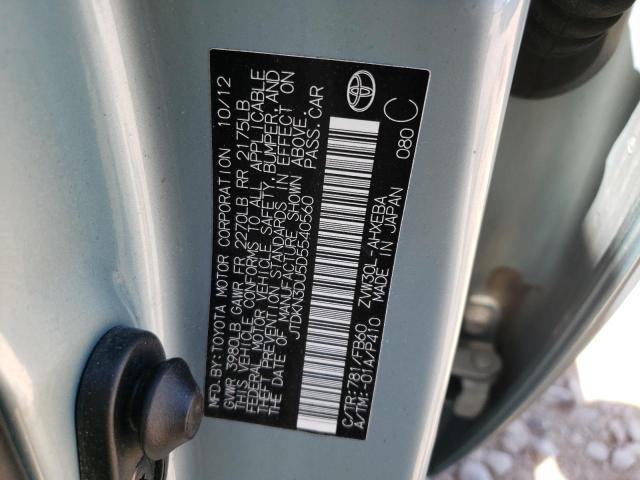 Photo 10 from auction – 2013 TOYOTA PRIUS with VIN JTDKN3DU5D5540560