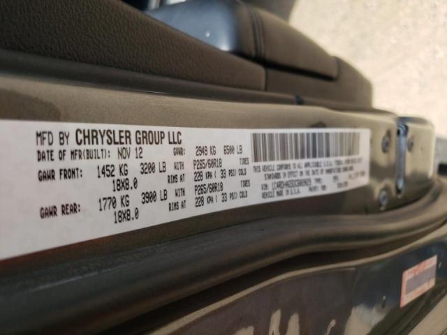 Photo 10 from auction – 2013 DODGE DURANGO SX with VIN 1C4RDHAG5DC602029