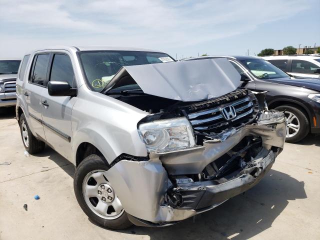 HONDA PILOT LX 2014 with VIN 5FNYF3H2XEB016773 - Photo from auction