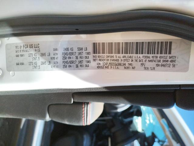 Photo 10 from auction – 2016 JEEP CHEROKEE T with VIN 1C4PJMBS5GW306104