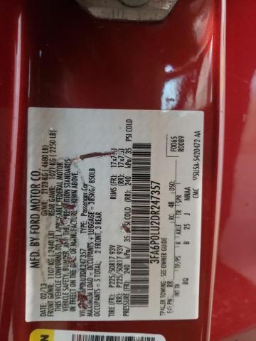 Photo 10 from auction – 2013 FORD FUSION SE with VIN 3FA6P0LU2DR247357