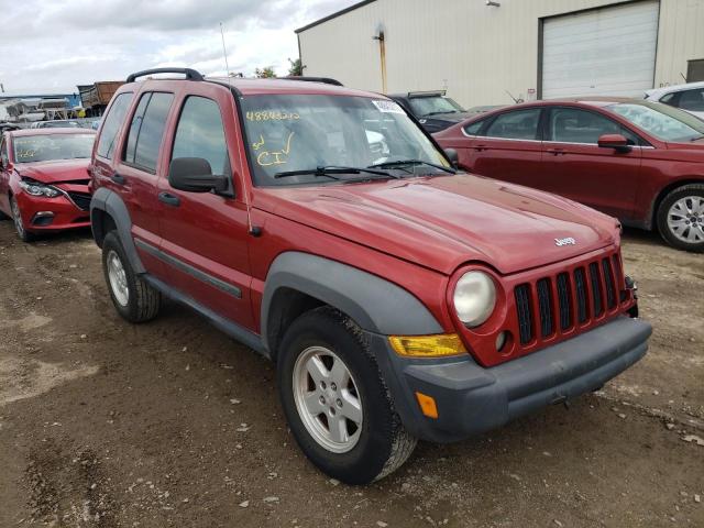 Photo 1 from auction – 2007 JEEP LIBERTY SP with VIN 1J4GL48K47W543355