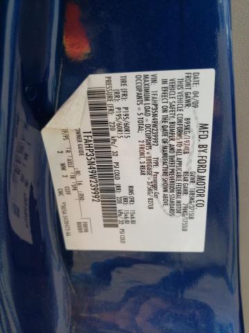 Photo 10 from auction – 2009 FORD FOCUS SE with VIN 1FAHP35N49W239992