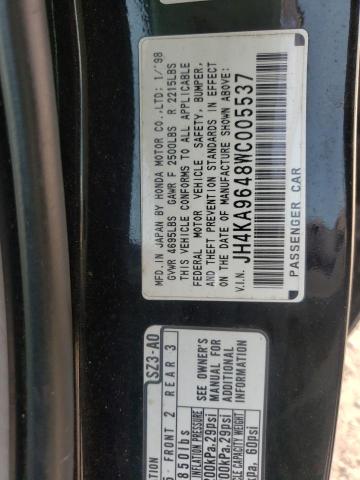 Photo 10 from auction – 1998 ACURA 3.5RL with VIN JH4KA9648WC005537