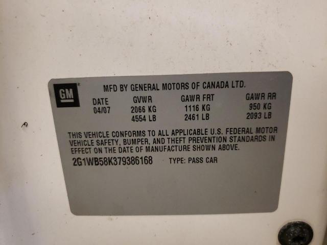 Photo 10 from auction – 2007 CHEVROLET IMPALA LS with VIN 2G1WB58K379386168