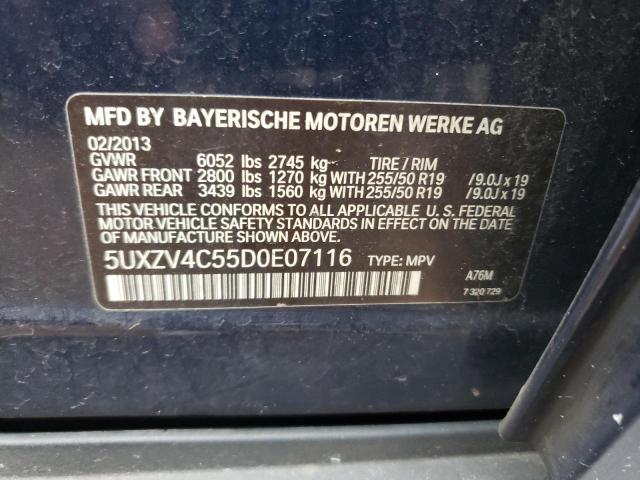 Photo 10 from auction – 2013 BMW X5 XDRIVE3 with VIN 5UXZV4C55D0E07116