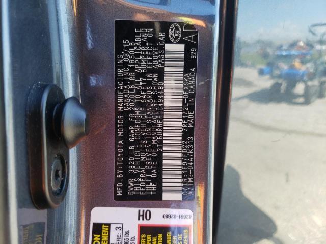 Photo 10 from auction – 2016 TOYOTA COROLLA L with VIN 2T1BURHE6GC494480