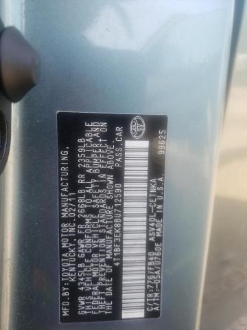 Photo 10 from auction – 2011 TOYOTA CAMRY BASE with VIN 4T1BF3EK8BU712590