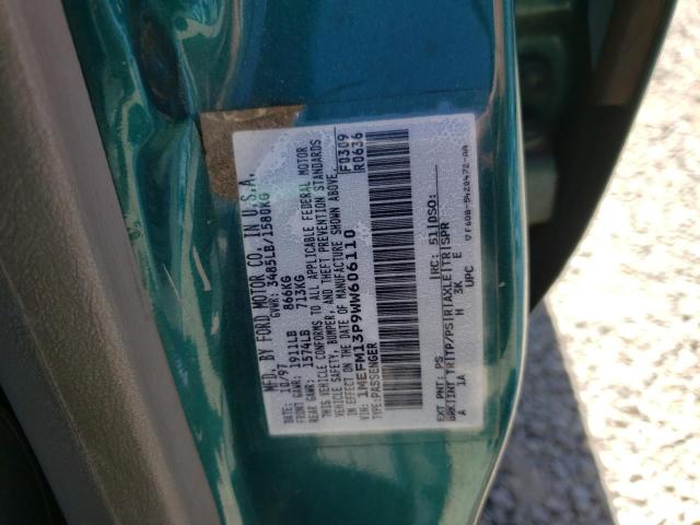 Photo 10 from auction – 1998 MERCURY TRACER LS with VIN 1MEFM13P9WW606110
