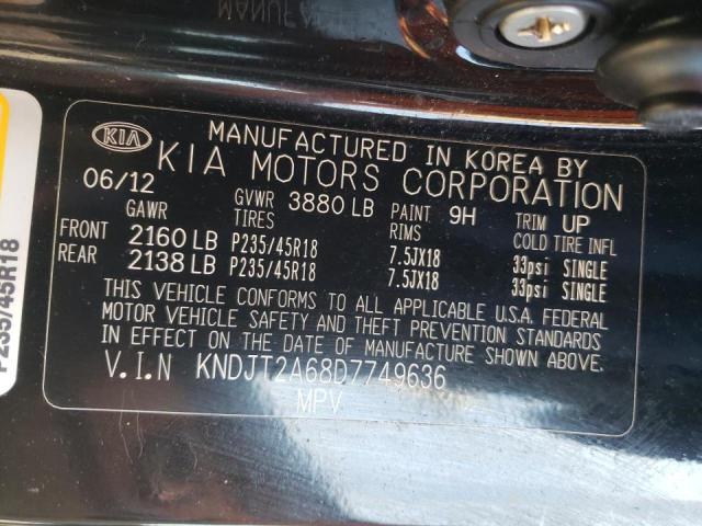 Photo 10 from auction – 2013 KIA SOUL + with VIN KNDJT2A68D7749636