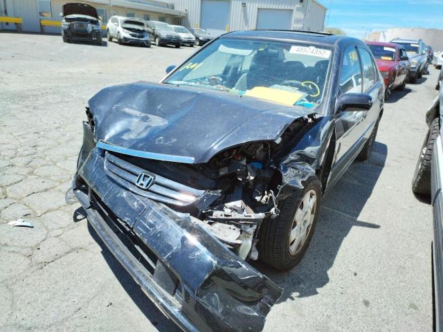 Photo 2 from auction – 2002 HONDA CIVIC EX with VIN 2HGES26732H608207